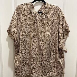 Elegant Leopard Print Blouse for Women